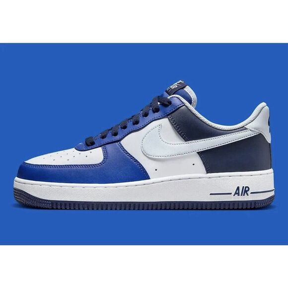 Nike Air Force 1 '07 LV8 Shoes White Game Royal Blue Retro FQ8825-100 Mens Sz 13 - Picture 2 of 10
